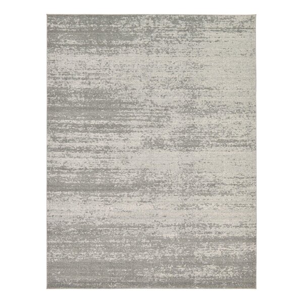 Wade Logan Croslin Machine Woven Power Loomed Performance Gray Rug